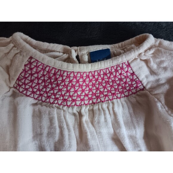 shirt and pants 6 to 12 month Old Navy long sleeve with Flowers Bib girl baby - Picture 3 of 7